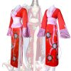 One Piece Cosplay Boa Hancock Costume Sexy Empire Red Kimono Dress Anime Clothing Halloween Costumes For 2 - One Piece Mall