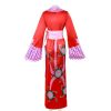 One Piece Cosplay Boa Hancock Costume Sexy Empire Red Kimono Dress Anime Clothing Halloween Costumes For 4 - One Piece Mall