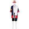 One Piece Portgas D Ace Cosplay Costume Adult Anime Kimono Sets and Hat Halloween Carnival Performance 1 - One Piece Mall