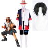 One Piece Portgas D Ace Cosplay Costume Adult Anime Kimono Sets and Hat Halloween Carnival Performance - One Piece Mall