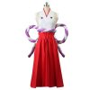 One Piece Yamato Cosplay Costume Wano Country Kimono Sets Kozuki Oden Oniji Wig Headgear Halloween Party 2 - One Piece Mall