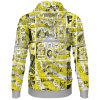 Blazing Force Luffy Lightweight Hoodie BACK mockup - One Piece Mall