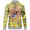 Blazing Force Luffy Lightweight Hoodie FRONT mockup - One Piece Mall
