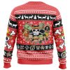 Chibi Straw Hat Pirates One Piece Ugly Christmas Sweater BACK mockup - One Piece Mall