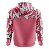 Doflamingo One Piece Zip Hoodie Jacket BACK mockup - One Piece Mall