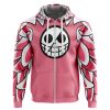 Doflamingo One Piece Zip Hoodie Jacket FRONT mockup - One Piece Mall