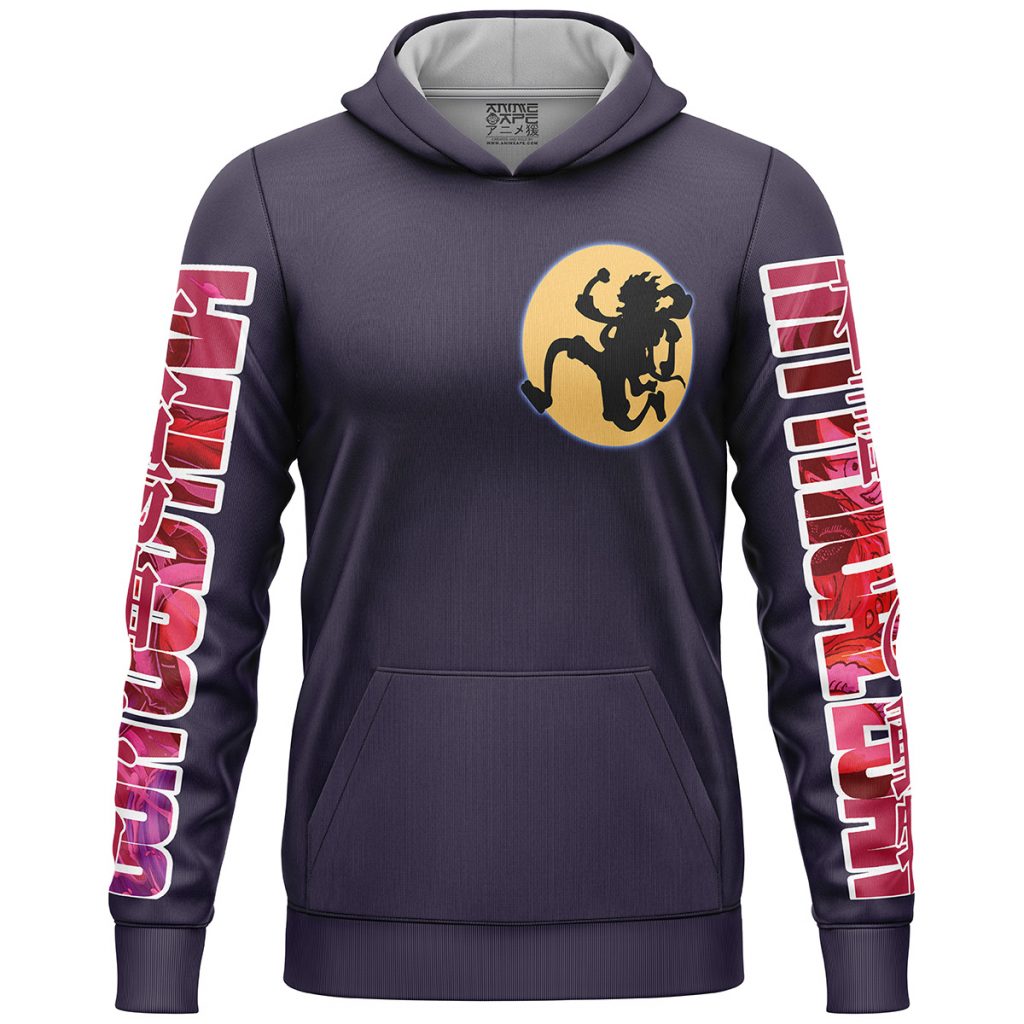 Gear 5th Luffy One Piece Streetwear Lightweight Hoodie FRONT mockup 1 - One Piece Mall