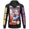 Gear 5th Luffy V3 One Piece Streetwear Lightweight Hoodie BACK mockup - One Piece Mall
