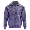 Gomu Gomu No Mi One Piece Zip Hoodie Jacket FRONT mockup - One Piece Mall
