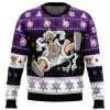 Luffy Gear 5 Sun God Nika OP Ugly Christmas Sweater FRONT mockup 1 - One Piece Mall
