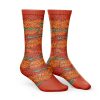 Mera Mera No Mi One Piece Socks SIDE mockup - One Piece Mall