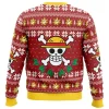 Monkey D Luffy Christmas OP Ugly Christmas Sweater BACK mockup - One Piece Mall