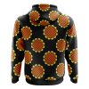 Monkey D. Luffy Black Dressrosa One Piece Zip Hoodie Jacket BACK mockup - One Piece Mall