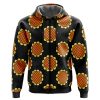 Monkey D. Luffy Black Dressrosa One Piece Zip Hoodie Jacket FRONT mockup - One Piece Mall