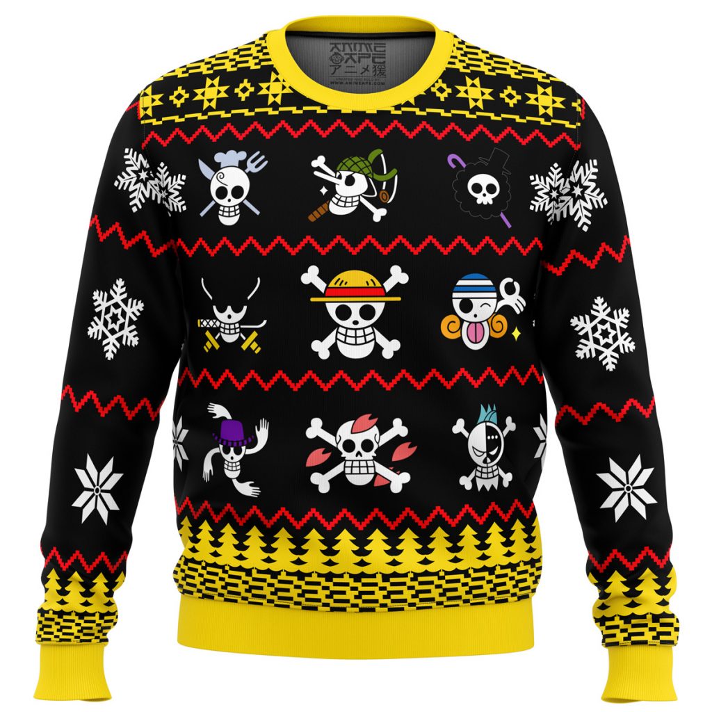 One Piece Flags One Piece men sweatshirt FRONT mockup - One Piece Mall
