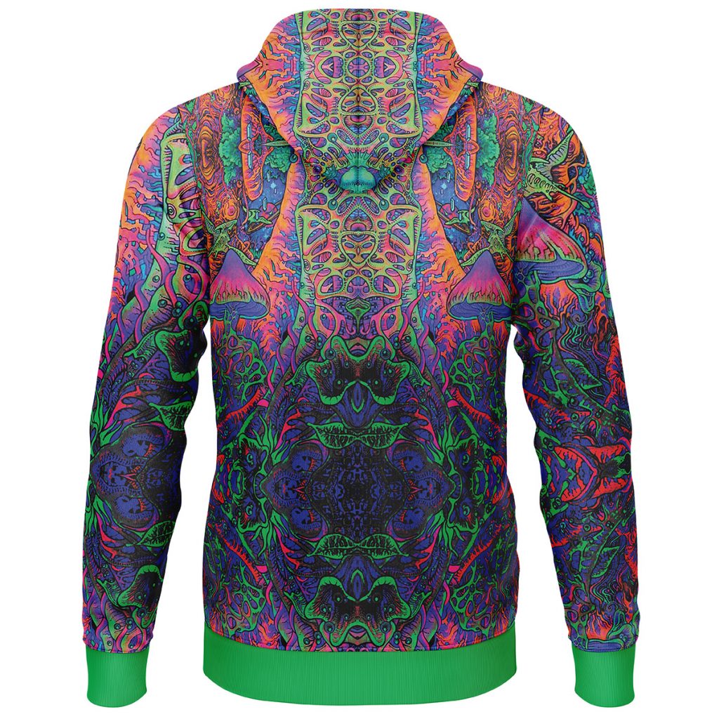 One Piece Hippie Trip Lightweight Hoodie BACK mockup - One Piece Mall