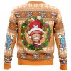 Santa Tony Chopper OP Ugly Christmas Sweater BACK mockup - One Piece Mall