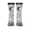 Straw Hat Wanted Pattern One Piece Socks BACK mockup - One Piece Mall