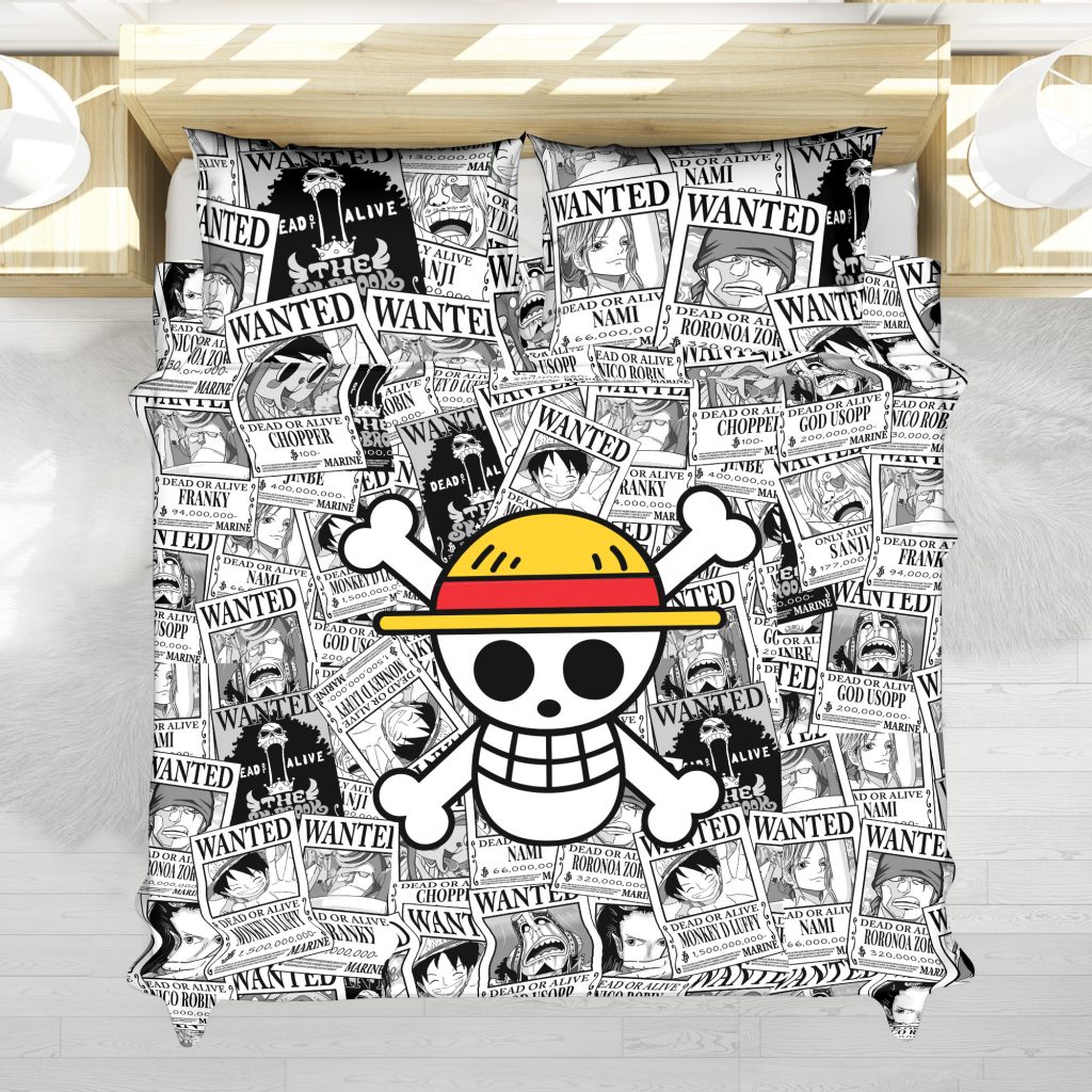 Straw Hat Wanted Posters Pattern One Piece set mockup main - One Piece Mall