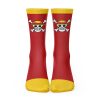 Straw Hats Luffy One Piece Socks FRONT mockup - One Piece Mall