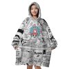 Tony Chopper Manga Panels One Piece Oodie Blanket FRONT Mockup - One Piece Mall