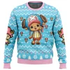 Tony Tony Chopper One Piece Ugly Christmas Sweater FRONT mockup - One Piece Mall