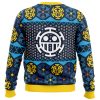 Trafalgar D Water Law One Piece Ugly Christmas Sweater BACK mockup - One Piece Mall
