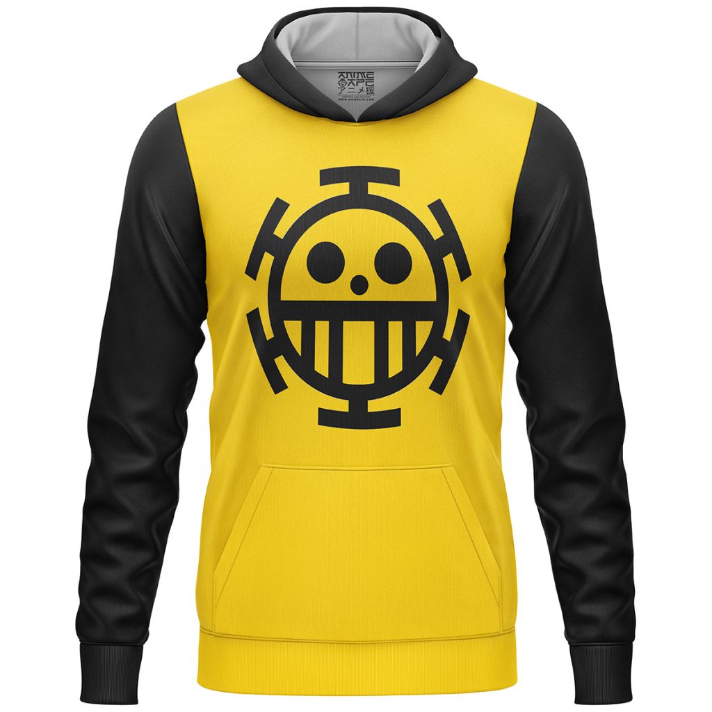 Trafalgar Law One Piece Lightweight Hoodie FRONT mockup - One Piece Mall