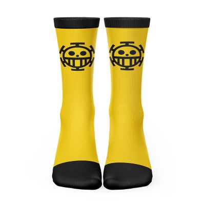Trafalgar Law One Piece Socks FRONT mockup - One Piece Mall