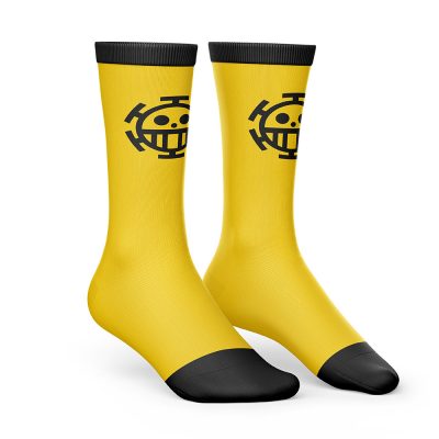 Trafalgar Law One Piece Socks SIDE mockup - One Piece Mall