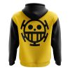 Trafalgar Law One Piece Zip Hoodie Jacket BACK mockup - One Piece Mall