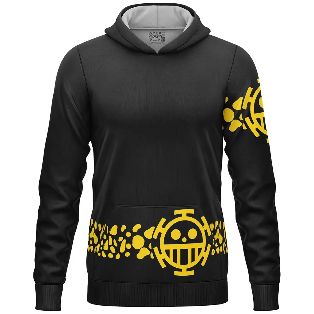 Trafalgar Law Punk Hazard One Piece Lightweight Hoodie FRONT mockup - One Piece Mall
