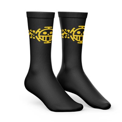Trafalgar Law Punk Hazard One Piece Socks SIDE mockup - One Piece Mall