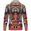 Trippy Monkey D. Luffy One Piece Lightweight Hoodie FRONT mockup scaled 1 - One Piece Mall