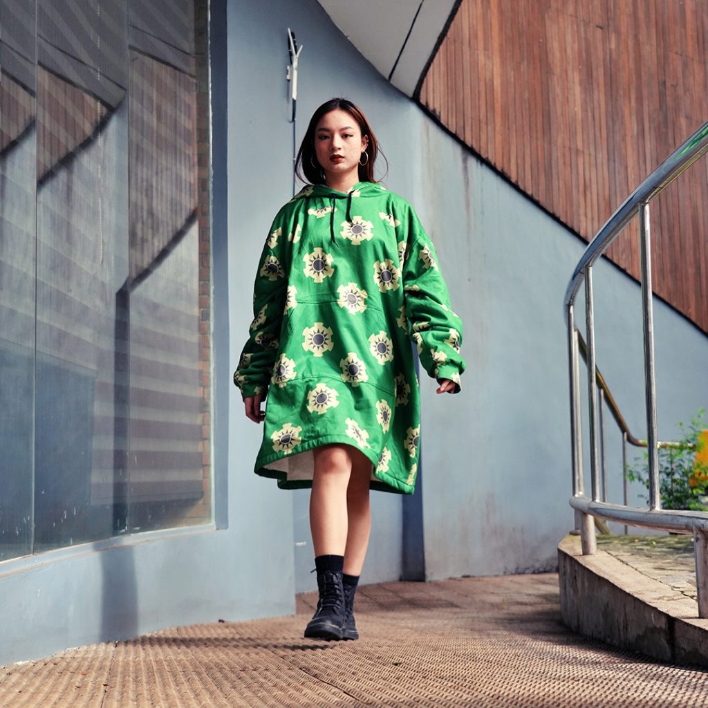 Zoro Wano One Piece Snug Oversized Blanket Hoodie Front 2 - One Piece Mall