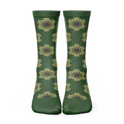 Zoro Wano One Piece Socks FRONT mockup - One Piece Mall