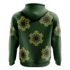 Zoro Wano Pattern One Piece Zip Hoodie Jacket BACK mockup - One Piece Mall