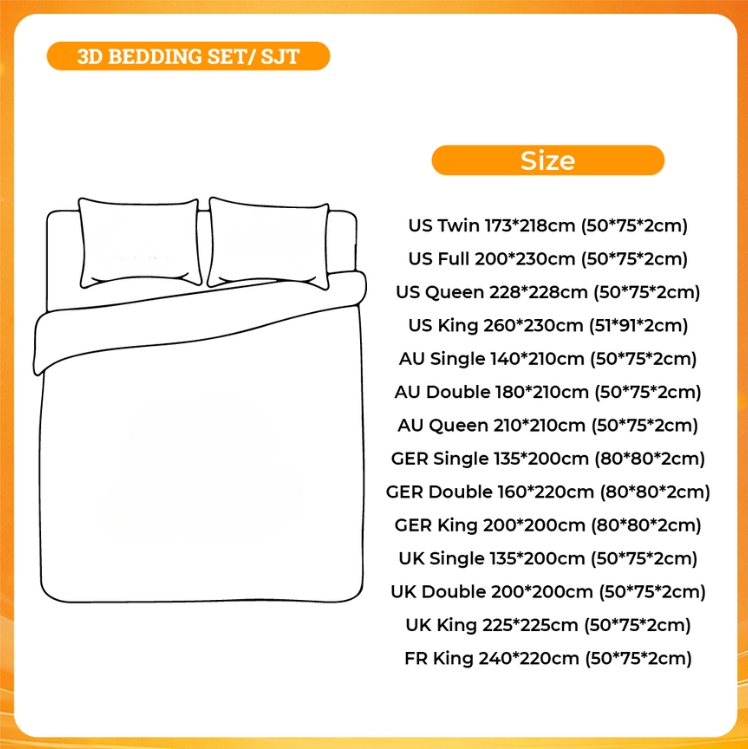 3D BEDDING SET 1 - One Piece Mall